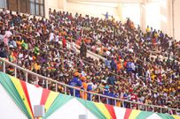 Workers of Zoomlion at the Tamale Stadium during the Independence celebration