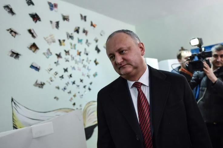 The pro-Russian Socialist party is close to President Igor Dodon