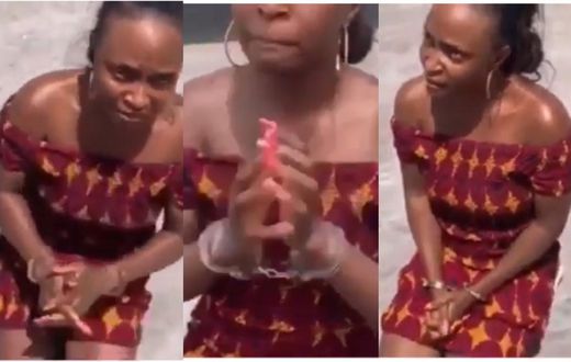 Woman arrested for claiming to have built 7-bed-roomed house after husband chased her out of 1-bedroom home (video)