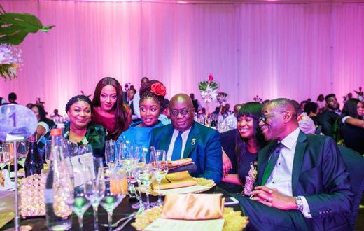 Nana Addo with family
