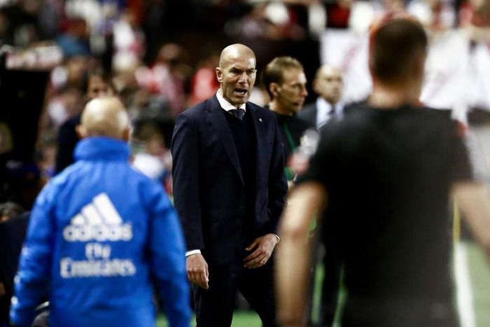 Zidane was left frustrated as Real Madrid lost at lowly Rayo Vallecano