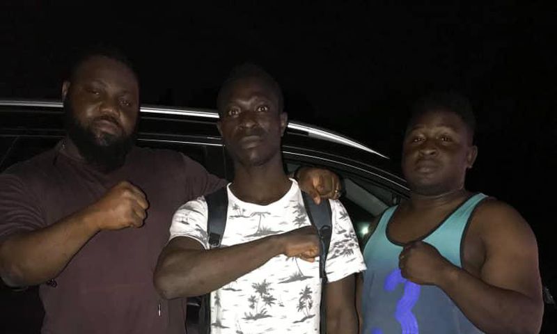 Tackie Annan training in Togo for June 15 date against Ben Ankrah in UK
