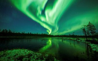 The Northern and Southern Lights are asymmetric dancers in the dark