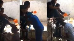 Pastor washes his feet on the heads of church members for miracle (video)