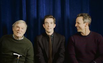John Mulaney and Seth Meyers Fondly Send Up Sondheim and He's Amused