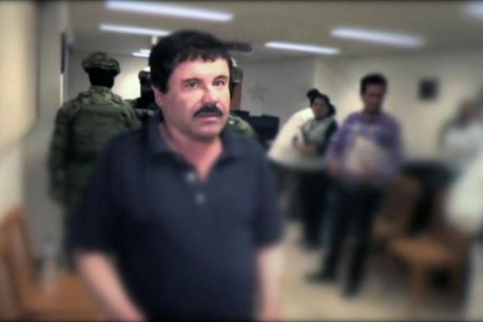 Joaquin Guzman, also known as "El Chapo, shortly after his arrest in January 2016