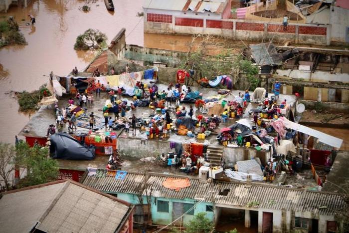 Deadly: The storm flooded central Mozambique and parts of Malawi and Zimbabwe