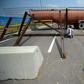 Venezuelan troops used containers to block access to Tienditas Bridge along the Colombian border