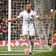 Kylian Mbappe scored PSG's second goal in a 2-0 win at Manchester United on Tuesday