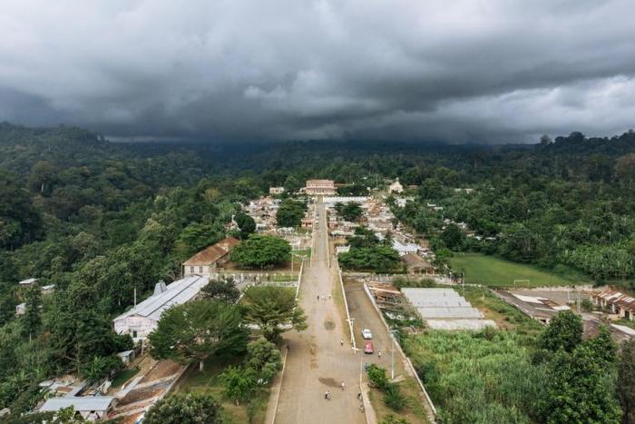 Once cocoa was shipped out to the world from Agostinho Neto, a plantation in Sao Tome and Principe, but now it lies abandoned