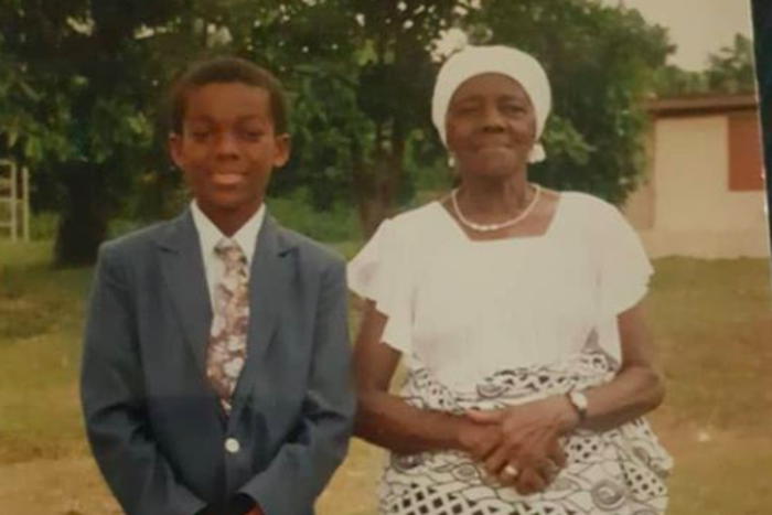 Kofi Kingston and his grandma