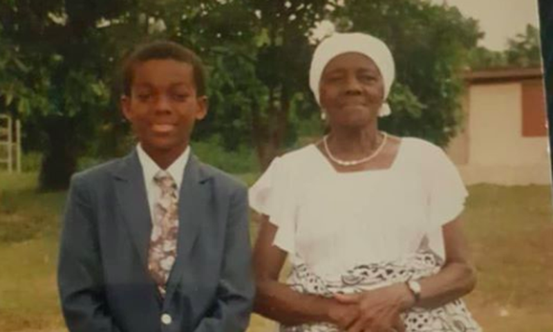 Kofi Kingston and his grandma