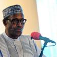 Second term: Buhari, pictured at the inauguration of a bus terminal in Lagos last month