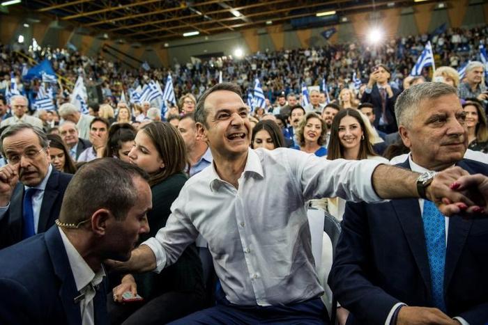 New Democracy party leader Kyriakos Mitsotakis is in pole position to become Greek prime minister