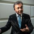 Dolkun Isa, president of the World Uyghur Congress, voices hope for more pressure on China as he accepts an award from the US National Endowment for Democracy