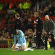 Victory charge: Manchester City manager Pep Guardiola celebrates