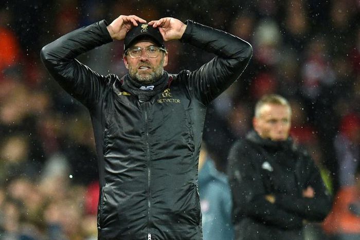 Jurgen Klopp shows his frustration as Liverpool are held by Bayern Munich