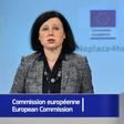 EU Justice Commissioner Vera Jourova is shown here in February speaking out against anti-Semitism, warning: "When Jews have left Europe in the past, it has never been a good sign of the state of Europe"