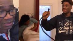 Boy gets parents running by scaring them with fake snake (Video)