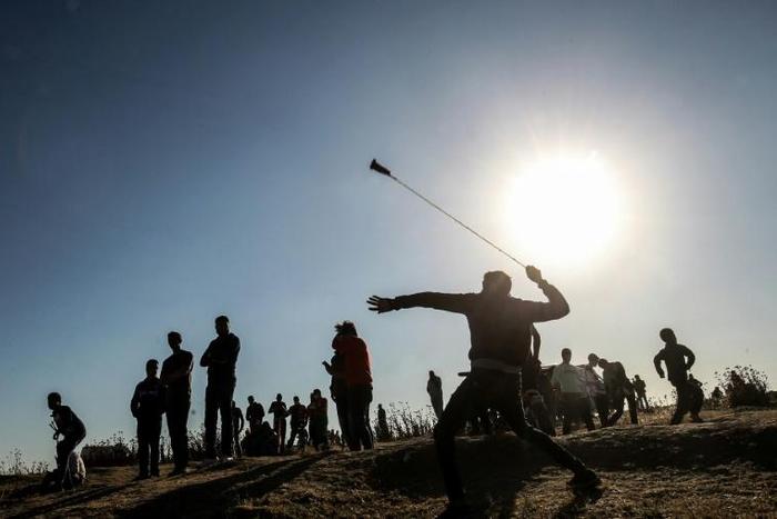 Friday's protests were the first on the tense Gaza-Israel border since a deadly flare-up last weekend