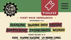 AfroNation Ghana LineUp