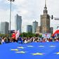 Thousands of pro-EU opposition supporters tooks to the streets of Warsaw on Saturday ahead of next week's crucial European Parliament elections