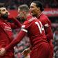 Jordan Henderson (C) created the opener in Liverpool's 2-0 win over Chelsea, with Mohamed Salah (L) smashing home the second
