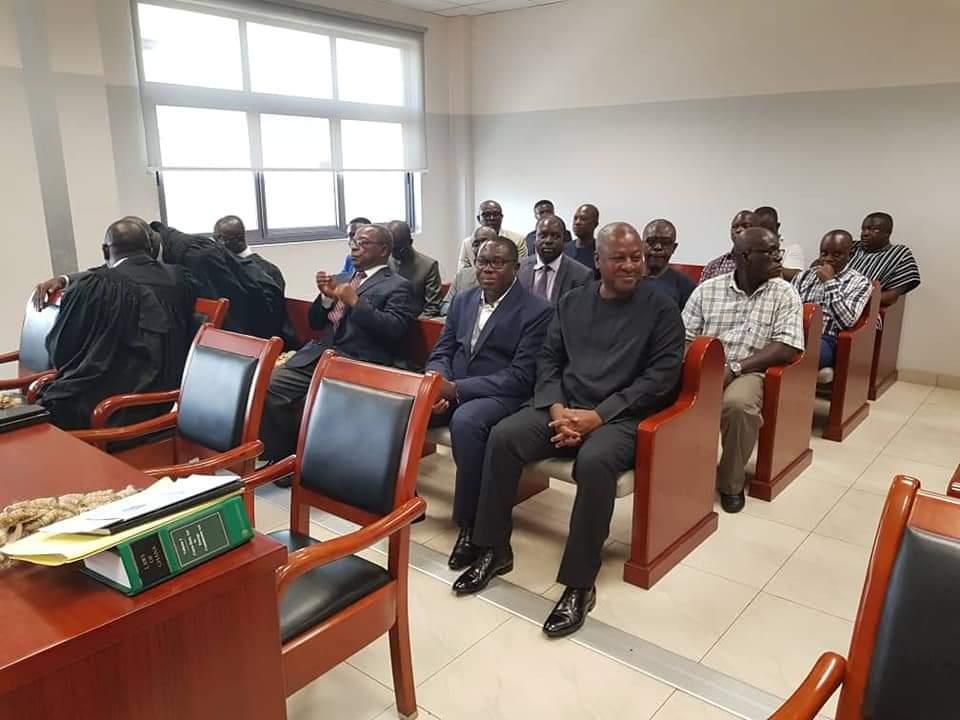 Mahama in court