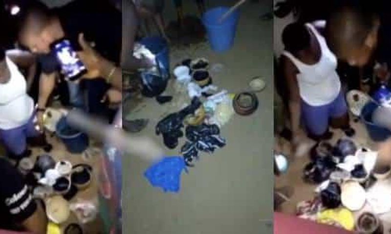3 female university students caught performing rituals at T-junction at 2 a.m. (Video)