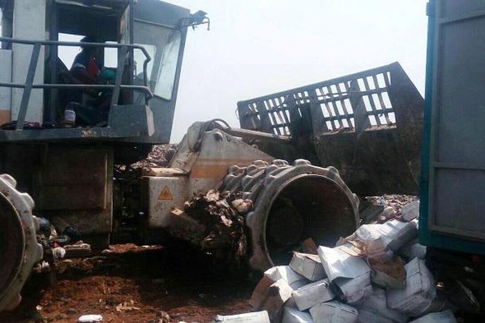 Large quantities of unwholesome mackerel destroyed