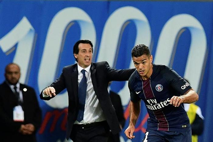 Hatem Ben Arfa (right) was frozen out at PSG under Unai Emery