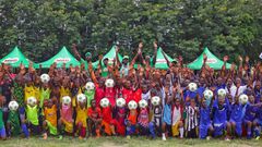 Stephen Appiah leads soccer clinic ahead of Zone 2 competition