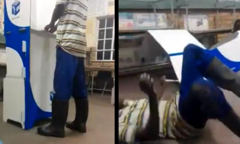 Hilarious video of a drunk man struggling to cast his vote will leave you in stitches