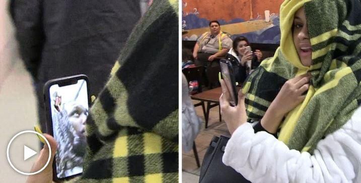 Cardi B spotted Face timing her husband, Offset [TMZ]