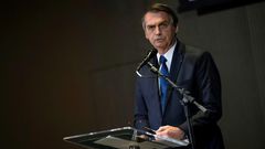 Brazilian President Jair Bolsonaro is due to receeve an award at the Museum of Natural History