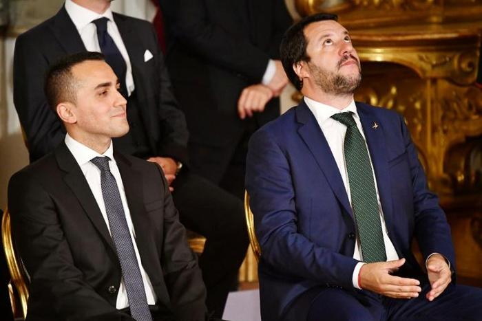 The strains are clear in the alliance between the Luigi Di Maio's populist Five Star Movement and Matteo Salvini's far-right League party