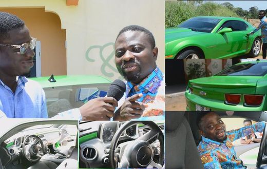 Brother Sammy receives a car gift from Obofuor