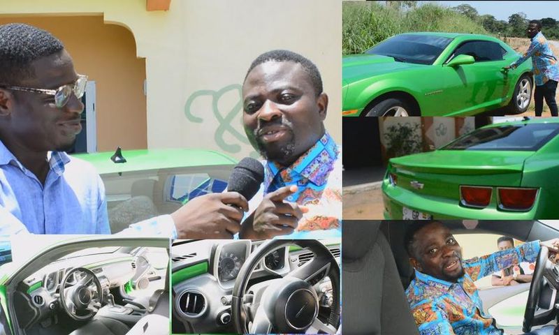 Brother Sammy receives a car gift from Obofuor