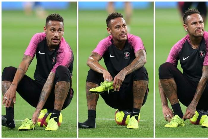 Paris Saint-Germain's Brazilian forward Neymar, pictured in January, has paid a visit to football legend Pele, in hospital in Paris