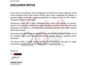 Charterhouse Disclaimer