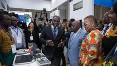 President Akufo Addo at mining fair