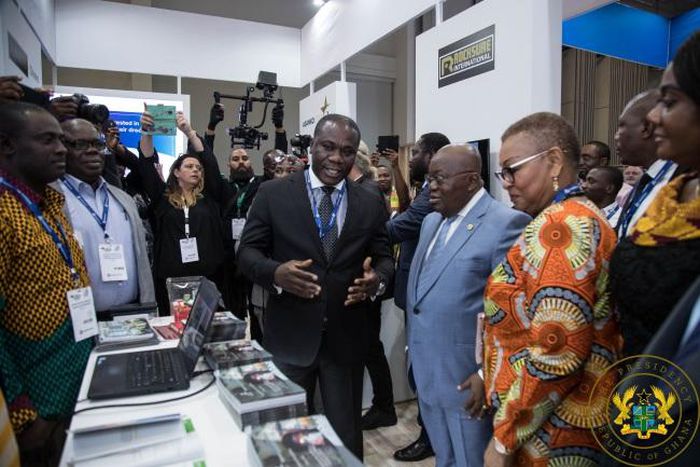 President Akufo Addo at mining fair