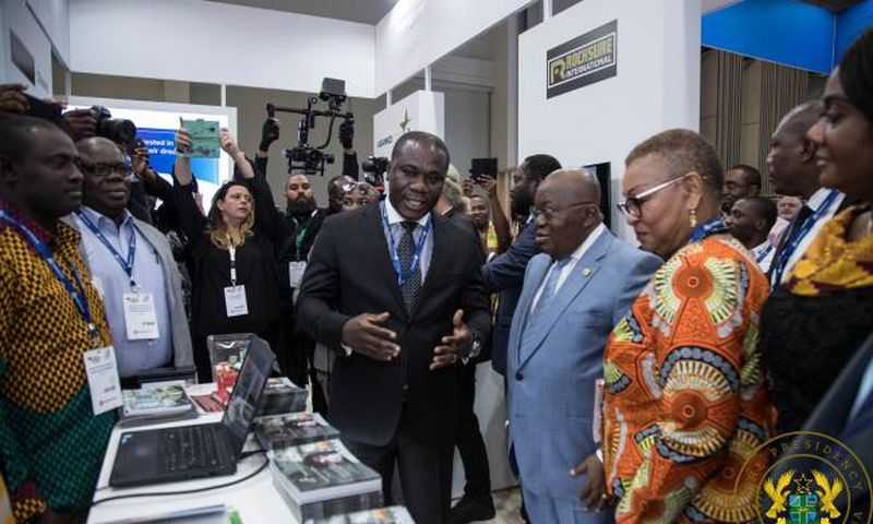 President Akufo Addo at mining fair