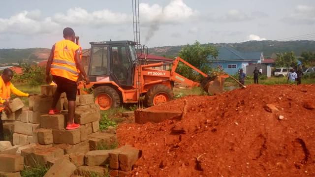 Demolition at Danfa