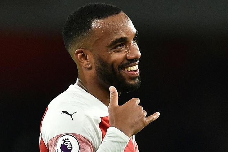 Alexandre Lacazette was on target as Arsenal won a 10th straight Premier League game at the Emirates over Newcastle on Monday