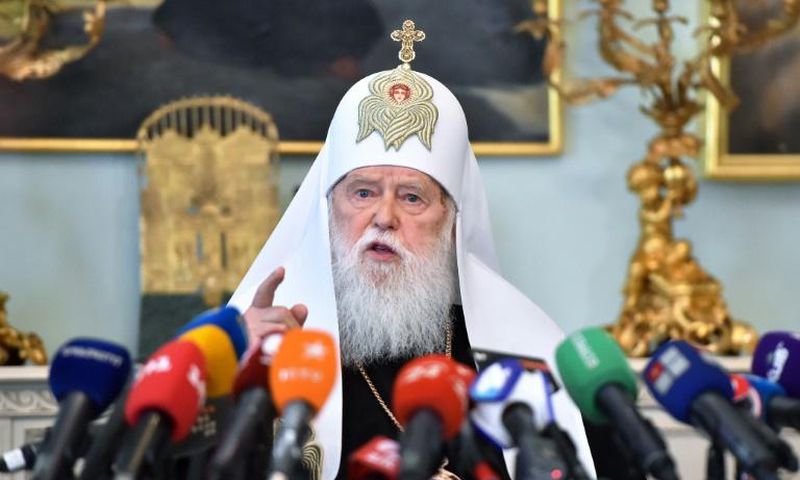 Honorary Patriarch Filaret, 90, accused the young head of the newly created united church of reneging on an agreement to share power