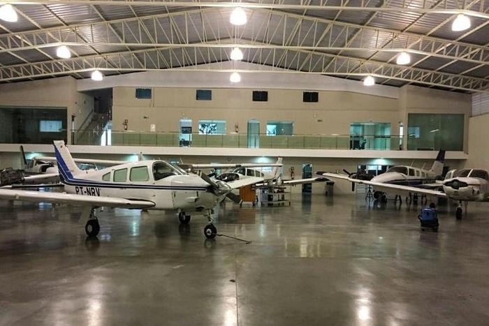 Brazilian police released an image of seized planes in a hanger following an anti-drug operation