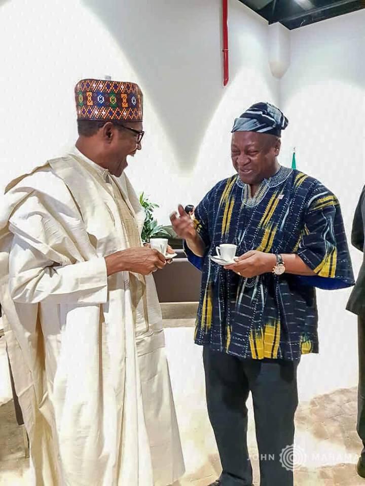 Mahama with Nigeria president Buhari