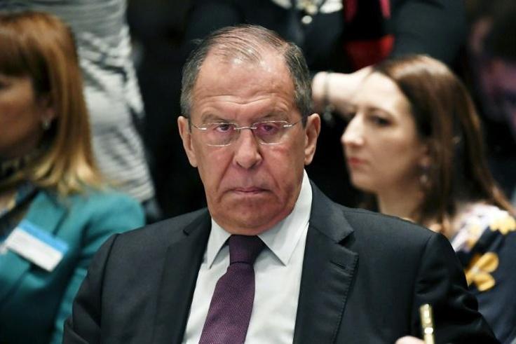 Council of Europe ministers meeting in Helsinki issued a joint declaration appeasing Russia -- Russia's top diplomat is pictured -- amid a long-running conflict denounced by Ukraine as an "embarrassment"