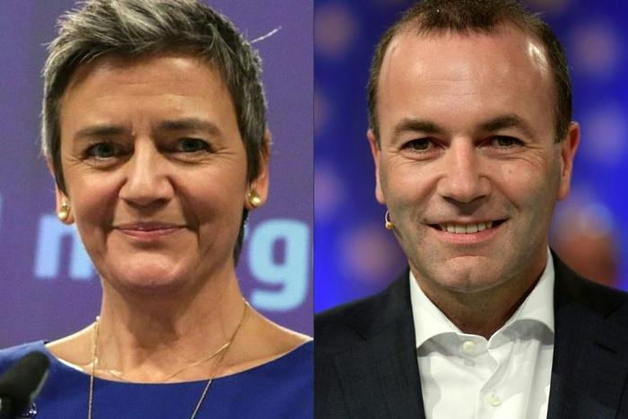 EU Commissioner for Competition Margrethe Vestager and German MEP Manfred Weber are vying to become the next EU Commision president